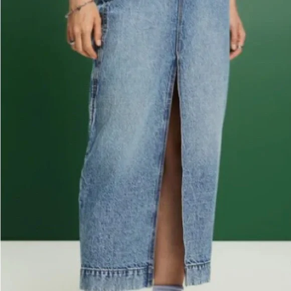 Esprit Blue Denim Skirt #119 - Picture 4 of 11